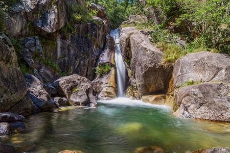 Salto dl molÃ­ in the Catalan region of Cerdanya within the llosa valleyの写真素材