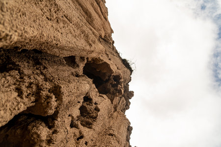 Desert of Checua in Tatacoita Colombia, generated terrain for the nature in Colombia, texture to the skyの写真素材