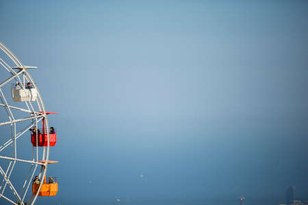 Big wheel, called The Giradabo, at the amusement park of Tibidabo in Barcelona, Catalonia. Spain...