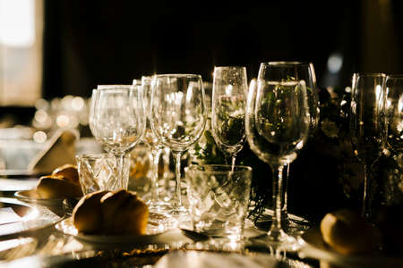 Set up table in the Spanish National Libraryの写真素材