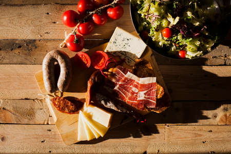 Assortment of spanish embutidos, cold meat
