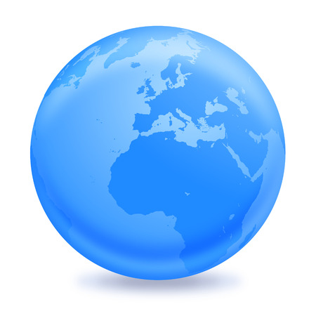Blue Earth globe vector design illustrationのイラスト素材
