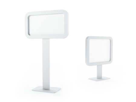 Empty white billboard for your advertise message