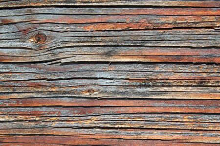 Closeup of an old weathered wooden surface background, wood textureの写真素材