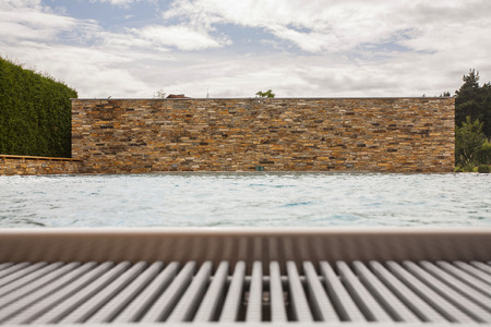 Horticulture and terracing with natural building materials: such as brick and stone.の写真素材