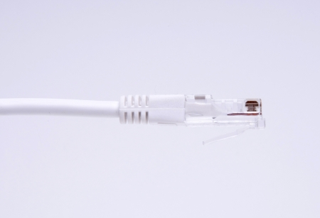 White internet cable