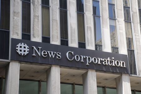 News Corp Headquarters New York cityのeditorial素材