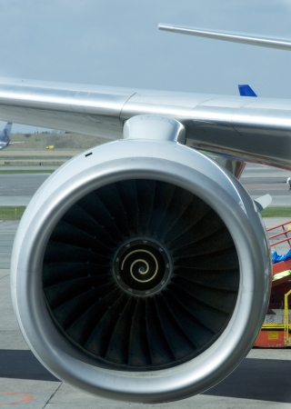 Detail of Airplane Engine