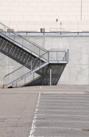 Empty parking lotの写真素材