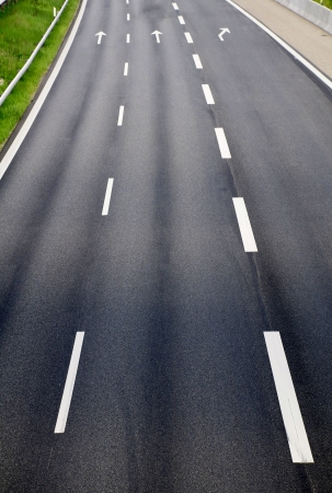 An empty motorwayの写真素材