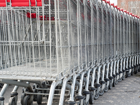 Shopping cartsの写真素材