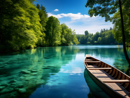 Rowboat in the Summer Lightの素材
