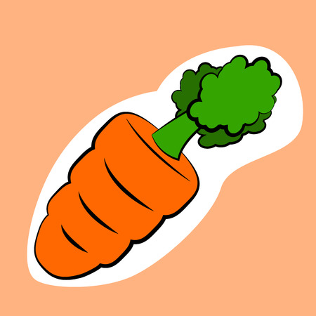 small carrot isolatedのイラスト素材