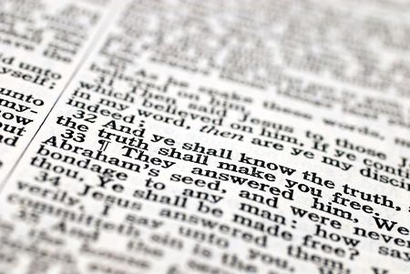 The Truth Shall Make You Free (8:31-36). Words from the Gospel of Johnの写真素材