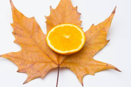 The fruit of the orange is given in the winter season, you can eat it raw or make rich juices, the orange is full of properties especially Vitamin C. It can be eaten as dessert.の写真素材