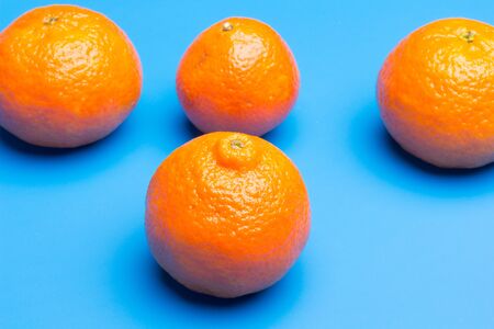 Tangerine is a very easy fruit to peel with your hands. The bark is orange with a sweet taste and a certain acid touch; Rich in vitamin, it is eaten raw.の写真素材