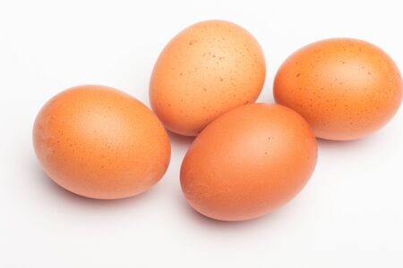 Raw chicken eggs, from the home market, prepared to be cooked with the inconvenience of cholesterol; used in the kitchen and in the bakery: essential ingredient to make sauces and desserts.の写真素材