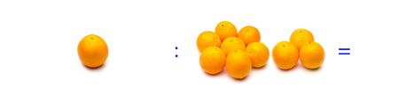 Simple math operation; division of products between fruits; very simple operations; education and learning of mathematics through productsの写真素材