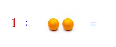 Simple problems of mathematical division with oranges, problems for children studying mathematics; learn to divide with fruits and objects and numbers, oranges and figures and numerical symbolsの写真素材