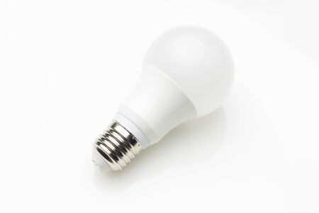 Low consumption, less heat, responsible consumption with energy; energy saving light bulbs and maximum brightness to see well, read well; Perfectly illuminate our home and our workplace. Saving money.の写真素材