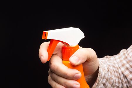 Cleaning and disinfection with detergent and specific products.の写真素材