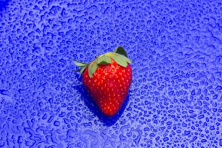 Red strawberries, rich in vitamins, eaten raw, in jam, in ice cream, few calories, sweet taste.の写真素材