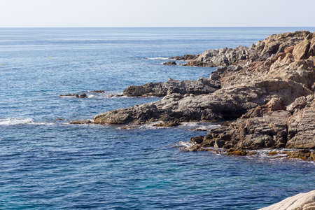 Costa Brava, Baix Ampurdan, Catalonia, Spain; where the mountain reaches the sea, the pines touch...