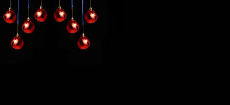 Christmas decoration on abstract backgroundの写真素材