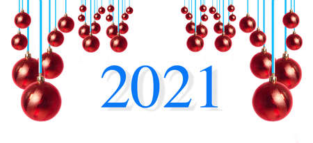 Christmas decoration on abstract background