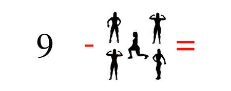 Very simple mathematical and arithmetic exercises to learn mathematics; addition, subtraction, division and multiplication problems. Very simple equations to learn calculus.の写真素材