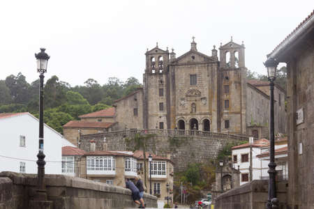Views of the town of Padron, Pontevedra, Galicia, Spain. Pilgrims pass, Portuguese way