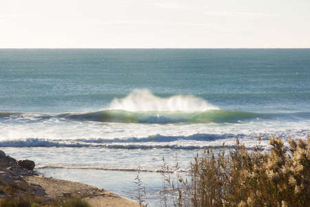 Waves, bad sea on the beach
