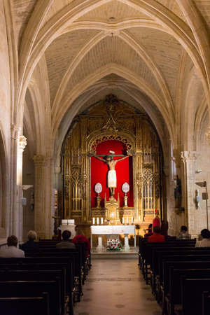 Burgos Gothic style cathedral in the city of Burgos, Spain.の写真素材