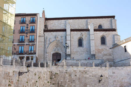 Streets of the city of Burgos, Castilla Leon, Spainの写真素材