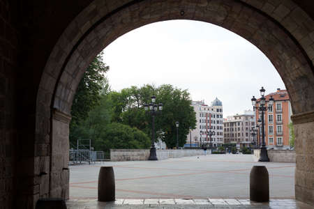 Streets of the city of Burgos, Castilla Leon, Spainの写真素材