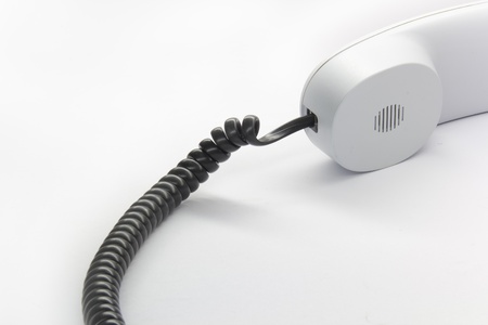 White enterprise desktop phoneの写真素材