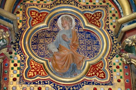 Mosaic representing a saintの写真素材