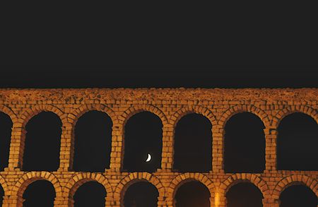 Ancient aqueductの写真素材