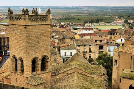 Medieval spanish villageの写真素材