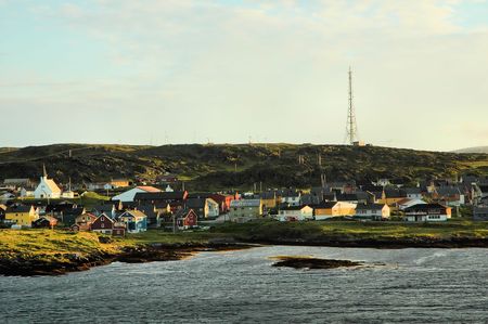 Sea port at Norwayの写真素材
