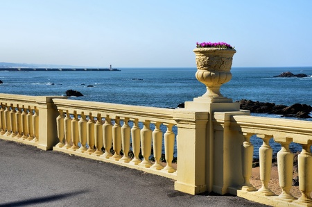 Seaside promenadeの写真素材