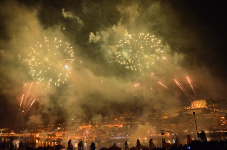 Celebrations in honor of St. John in Portoのeditorial素材