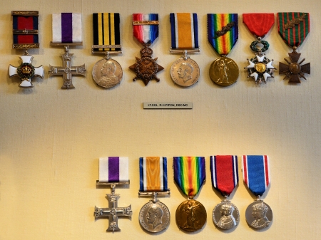 Collection of medals representing the British commends