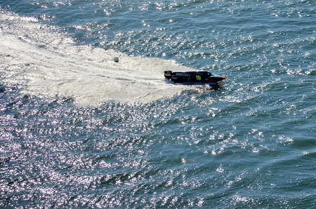 Boat racing in the World Championship in 2015 at F1H2O Porto Portugalのeditorial素材