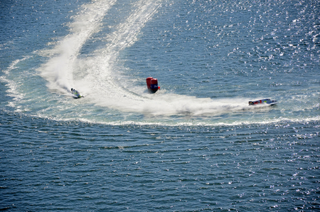 Boat racing in the World Championship in 2015 at F1H2O Porto Portugalのeditorial素材