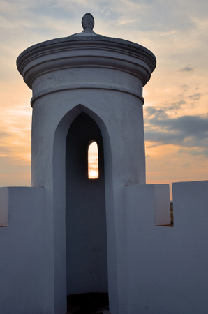 Tower in an old castle in Portugal arabesqueのeditorial素材