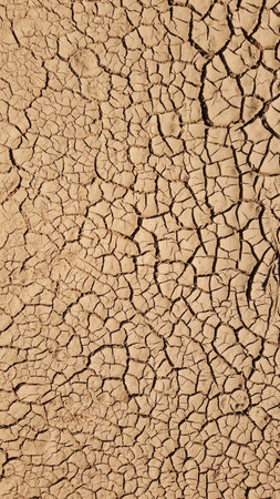 Texture by mud rececado by the sun, formed forming crackled reminiscent of chocolate appearance.