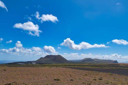Beautiful volcano view -Timanfaya National Park - Lanzarote, Canary Islands - Spain