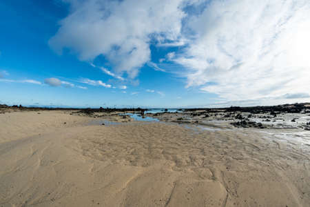 Caleton Blanco Orzola beach, Lanzarote, Canary Islands, Spainの写真素材