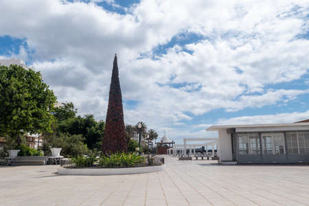park in the center of Arrecife on the island of Lanzarote, Canary Islands, spainの写真素材